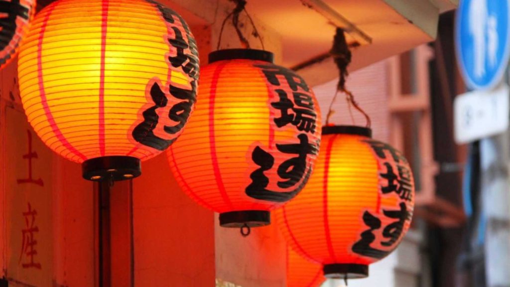 Traditional Japanese lights